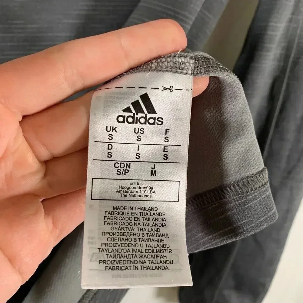 Jayhawks Adidas Hoodie Men's Small Grey Graphic Print Long Sleeve Pullover